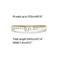 thumbnail image 3 of INSPIRE CHICGrommet Belt Leather Skinny Plus Size Waist Belts for Women Punk Rock Style 104.5cm/41.14'' White, 3 of 4