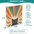 thumbnail image 3 of FORMRS 3 Ring Binder 1.5 inch with Pockets Set of 2 Clip Board 200 Sheets Capacity, Colorful Black Cat, 3 of 8