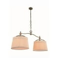 thumbnail image 1 of Elegant Lighting Cara 18" 2 Light Pendant Lamp in Nickel, 1 of 1