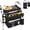 Black, variant on MoKo Walker Basket Bag with Tray, Upgraded Detachable Walker Tray for Folding Walkers with Non-Slip Mat, Large Storage Bag with Multi-Pockets and Cup Holder, Walkers Accessories for Senior, Black
