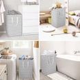 thumbnail image 3 of Laundry Basket, 2 Pack Laundry Hamper Collapsible Laundry Bag with Extended Handles Laundry Room Organization Laundry Baskets for Laundry Clothes Toys, 3 of 9