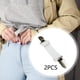 thumbnail image 5 of 2 piezas de clip para cinturón elástico para pantalones, clip para cinturón, clip para tensar vestidos retro Blanco, 5 of 7