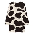 thumbnail image 3 of Cute Cow Pattern Design Loose Dress Evening Dress Summer Dresses for Women Luxury Dress Long Sleeved Dress, 3 of 4