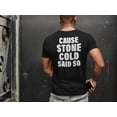 thumbnail image 3 of Stone Cold Steve Austin Said So 3:16 Mens Black T-shirt S, 3 of 7