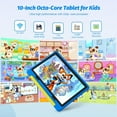thumbnail image 2 of AEEZO Kids Tablet, 10 Inch Android 14 Tablet for Kids Ages 3-12, Octa-Core 8+64GB, 1 TB Expandable,Parental Control, Pre-Installed KIDOZ with Shockproof Case (Blue), 2 of 7