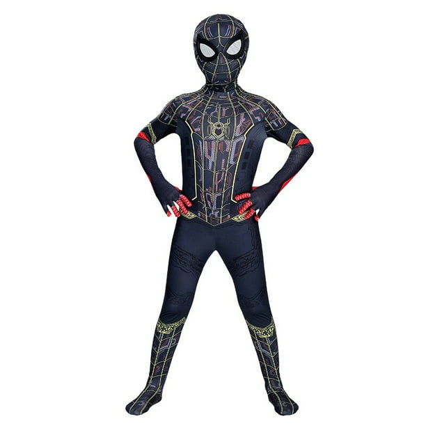 Disfraz de Spiderman Miles Morales Zentai para niños y adultos, mono de superhéroe de Anime, traje de licra, ropa de fiesta Fivean unisex