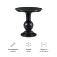 thumbnail image 4 of Linon Aspen Round Accent Table Pedestal Base 26.5" High in Jet Black Wood, 4 of 10