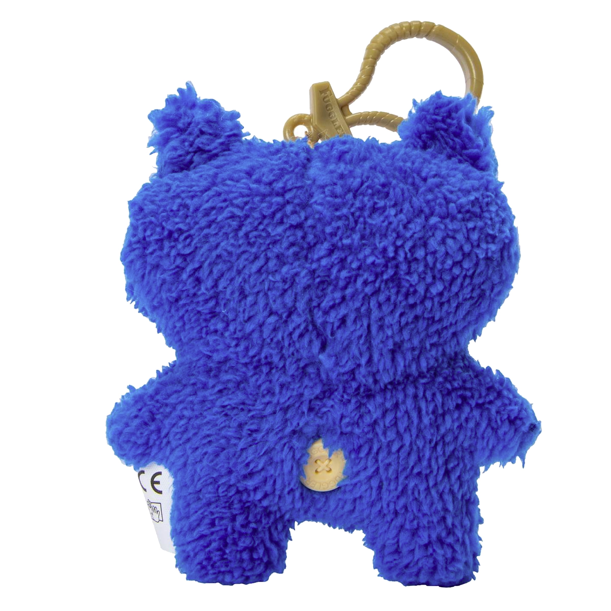 Fuggler Plush Clip-On Keyring Screech- Funny Ugly Monster Plush Doll Blue