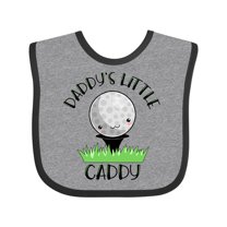 Inktastic Daddy's Little Caddy Cute Golf Ball Boys or Girls Baby Bib