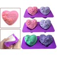 thumbnail image 5 of 1pc Romantic Heart Shape Flower Soap Rose Love Silicone Soap Making, 5 of 7
