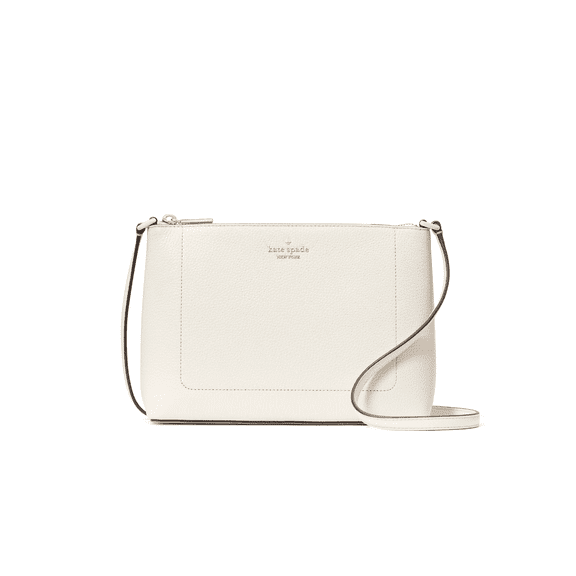 Kate Spade Leila Parchment Pebble Leather Crossbody Bag KG464 $299