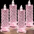 thumbnail image 3 of 1 Pcs Flame-Free LED Pillar Candles, Battery-Powered Romantic Candles For Valentine's Day, Anniversaries, Weddings And Xmas Decor, 3 of 4