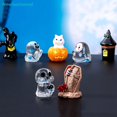 thumbnail image 4 of < Newfashionod > 2023 Halloween Micro Paisaje Miniatura Figuritas Artesanía De Resina Mini Adornos De Jardín De Hadas Lindo Calabaza Fantasma Vampiro Decoración En Venta, 4 of 4