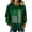 002_Army Green, variant on Women's Irish Shamrock Hoodie, St. Patrick's Day Long Sleeve Green Waffle Knit Pullover Sweatshirt