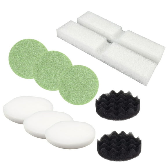 Qzbhct 2 Foam Filter & 3 Fine Filter Pad & 3 Phosphate Remover Pad & 2 Bio-Foam Pad for Fluval Fx4 FX5 FX6