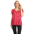 thumbnail image 5 of Sakkas Hope Embroidery And Seqiun Accents Summer Blouse - Pink - One Size Regular, 5 of 6