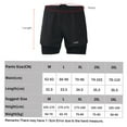 thumbnail image 3 of Shorts Men's 2-in-1 Running Shorts Quick Drying Breathable Active Training Exercise Jogging Cycle Shorts With Longer Liner, 3 of 7