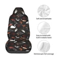 thumbnail image 4 of Wukai Animal Koi Fish Full Set Car Seat Covers with Soft Padding Universal Auto Front Seats Protector and Cushion Mat, 4 of 5