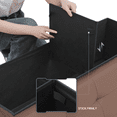 thumbnail image 6 of MoNiBloom 43" Collapsible Ottoman with Storage, PU Leather Storage Ottoman Bench, Modern Storage Footstool for Living Room Bedroom Entryway, Brown, 6 of 8