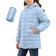 thumbnail image 2 of JSGEK Lightweight Down Jackets for Boys and Girls Hooded Design Long Sleeve Comfortable Winter Outerwear Casual Daily Wear Family Events Kids Clothing Blue 5 Years, 2 of 8