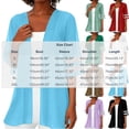 thumbnail image 7 of Posijego Womens Chiffon Cardigans Lightweight Short Sleeve Open Front Casual Summer Beach Cardigans Jackets for Women, 7 of 7