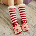 thumbnail image 1 of Womens Slipper Fuzzy Socks Non Slip Winter Warm Soft Fluffy Cozy Fleece Lining Home Socks,Color24, 1 of 9