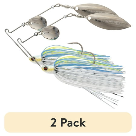 (2 pack) Ozark Trail Sabiki Rig with Green Beads and Mylar Bodies for Fishing 6 Count