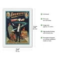 thumbnail image 2 of Thurston The Great Magician - Harry Kellar’s Successor - Vintage Magic Poster c.1908 - Japanese Unryu Rice Paper Art Print 24 x 32 in, 2 of 4