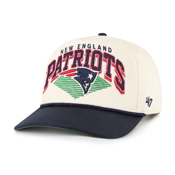 Men's-'47 Cream New England Patriots Pomona Rope Hitch Adjustable Hat