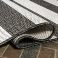 thumbnail image 5 of JONATHAN Y SANTA MONICA 8 x 10 Area Rug, Negril Two-Tone Wide Stripe - Black/Cream, SMB203C-8, 5 of 7