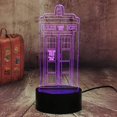 thumbnail image 1 of Time Travel Capsule Police Box Led Night Light 3D Tardis LED Table Lamp, 1 of 6