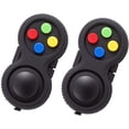 thumbnail image 1 of Fidget Toys Anti Stress, Fidget Toys Anti Stress, Fidget Pad 8 Function Fidget Toy Cube Controller Stress Reducer for ADD HD Autism Children and Adults (Black 2 pieces), 1 of 5