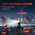 thumbnail image 6 of AJOOSOS X60 Electric Scooters for Adults, 50 mph Max Speed Power by 6000W Dual Motor, 50 Miles Long Range, Foldable Electric Scooter with Seat, UL2272 Certified, 6 of 8