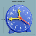 thumbnail image 3 of 4 Inch Student Learning Clock Time Model, Teacher Gear Clock 24 Hour School Learning Tools, 3 of 5