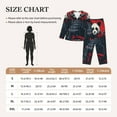 thumbnail image 5 of Uemuo Red Black Eastern Panda Warrior Pattern Womens Pajama Sets,PJ Set for Women,Pajamas for Women Logo,Long Sleeve Pajama Set for Women,Soft Long Sleeve Top With Pants-XX-Large, 5 of 9
