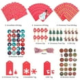 thumbnail image 1 of 24Pcs DIY Xmas Pattern Advent Calendar Candy Gif Bags Hanging Decor With Rope Digital Sticker Countdown Candy Bag Set, 1 of 7