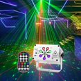 thumbnail image 1 of Keinxs DJ Disco Stage Party Lights With UV Effect Sound Activated Laser Light, 1 of 7