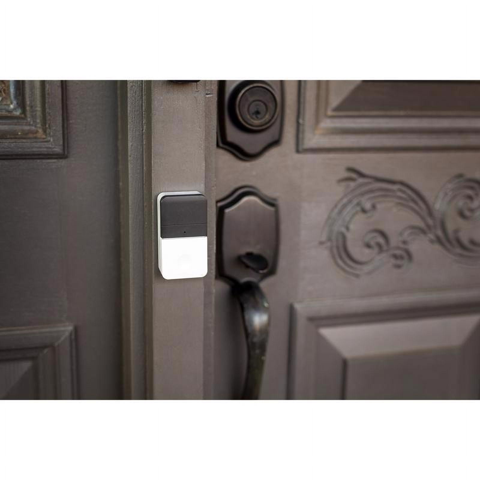 Open Box Heath Zenith Piezo Black/White Plastic Wireless Door Chime Bell
