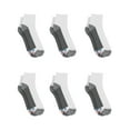 thumbnail image 3 of Hanes Ultimate Men's Ultra Cushion Ankle Socks, 6-Pairs White 6-12, 3 of 5