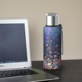 thumbnail image 5 of 20 Oz Pioneer Flower Coffee Tumbler Double Wall Insulated Stainless Steel Water Bottle | Metal Reusable Thermoses Flask with Cup Cap | Leak & Sweat Proof with Anti-Dust Lid, 5 of 7