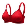 thumbnail image 2 of Homenesgenics Sports Bras for Women Solid Color Comfortable Hollow Out Perspective Bra No Rims Womens Clothes under $8, 2 of 3