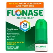 Flonase Nasal Spray 24 Hour Non-Drowsy Allergy Relief Medicine, 72 Sprays