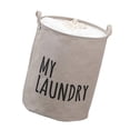 thumbnail image 5 of Waterproof Folding Laundry Hamper Dirty Clothes Storage Basket Drawstring Clothing Holder Home Organization Supplies, 5 of 8