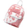thumbnail image 3 of Mini Backpack Plush Backpack for Women with 1Pcs Storage Travel Bag, 3 of 3