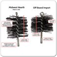 thumbnail image 4 of Cepillo para limpiar chimeneas Midwest Hearth Poly, 15 cm, redondo, 4 of 5