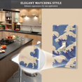 thumbnail image 5 of Yayeee Blank Wall Plate Cover 1-Gang 4.5"x2.7" Home Unused Decorative Outlet, Blue Wave Pattern, 5 of 7