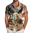 thumbnail image 2 of Yindaity Mens 4th Of July Shirts USA American Flag Patriotic 4th of July Bald Eagle T-Shirt(Grey,3XL), 2 of 6