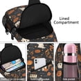 thumbnail image 4 of Sling Backpack,Autumn Halloween Scene Pattern Sling Bag with Water Bottle Holder,Waterproof Sling Bag for Men/Women with Headphone Jack for Hiking,Travel, 4 of 6