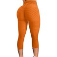 thumbnail image 2 of Dovford Womens High Waist Textured Workout Leggings Booty Scrunch Yoga Pants Slimming Ruched Tights, 2 of 4
