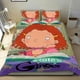 thumbnail image 1 of Tal como lo contó Ginger Conjunto de sábanas temático, trío de piezas, cómodo y amigable con la piel, diseño único, regalo de decoración para el hogar para familiares, amigos y fans,140cm *210cm, 1 of 6